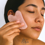 Pink Jade Gua Sha tool for Lifting, Sculpting & Lymphatic Drainage - Image 2